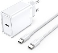 Vention 1-port 25 W USB-C Wall Charger with USB-C Cable EU-Plug fehér - Töltő adapter