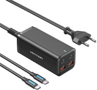 Vention 4-Port USB (C + C + A + A) GaN Charger (100 W / 100 W / 18 W / 18 W) EU-Plug Black - Nabíjačka do siete
