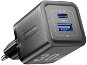 Vention 2-Port USB (C + A) GaN Charger (30W/30W) EU-Plug Black - Netzladegerät