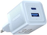 Vention 2-Port USB (C + A) GaN Charger (30W/30W) EU-Plug Blue - Netzladegerät