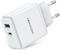 Vention USB-A Quick 3.0 18W + USB-C PD 20W Wall Charger White - AC Adapter