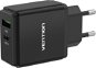 Vention USB-A Quick 3.0 18W + USB-C PD 20W Wall Charger Black - AC Adapter