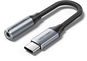 Vention USB-C Male to 3.5MM Earphone Jack with DAC Adapter 0.1M Gray Aluminum Alloy Type - Redukce