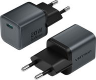 Vention 1-Port USB-C GaN Charger (20W) EU-Plug Gray - Nabíječka do sítě