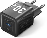 Vention 1-Port USB-C GaN Charger (30W) EU-Plug Black - Wall Charger