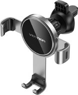 Vention Auto-Clamping Car Phone Mount With Spring Clip Gray Disc Type - Telefontartó