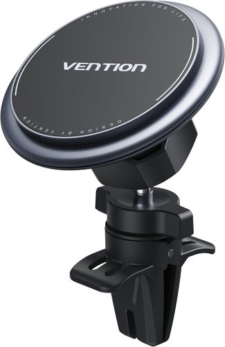 Vention Car Magnetic Phone Holder Shock-Absorbing Type, Air Vent Clip Type, Grey - Phone holder - Main image