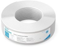 Vention 4 Core Telephone Cable 100M White - Telephone Cable 