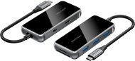 Vention USB-C to HDMI / 3x USB 3.0 / SD / TF / PD Docking Station 0.15M Gray Mirrored Surface Type - Port Replicator