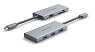 Vention USB-C to HDMI /3x USB 3.0 / SD / TF Docking Station Aluminum Alloy Type 0.15M Gray - Dokovací stanice