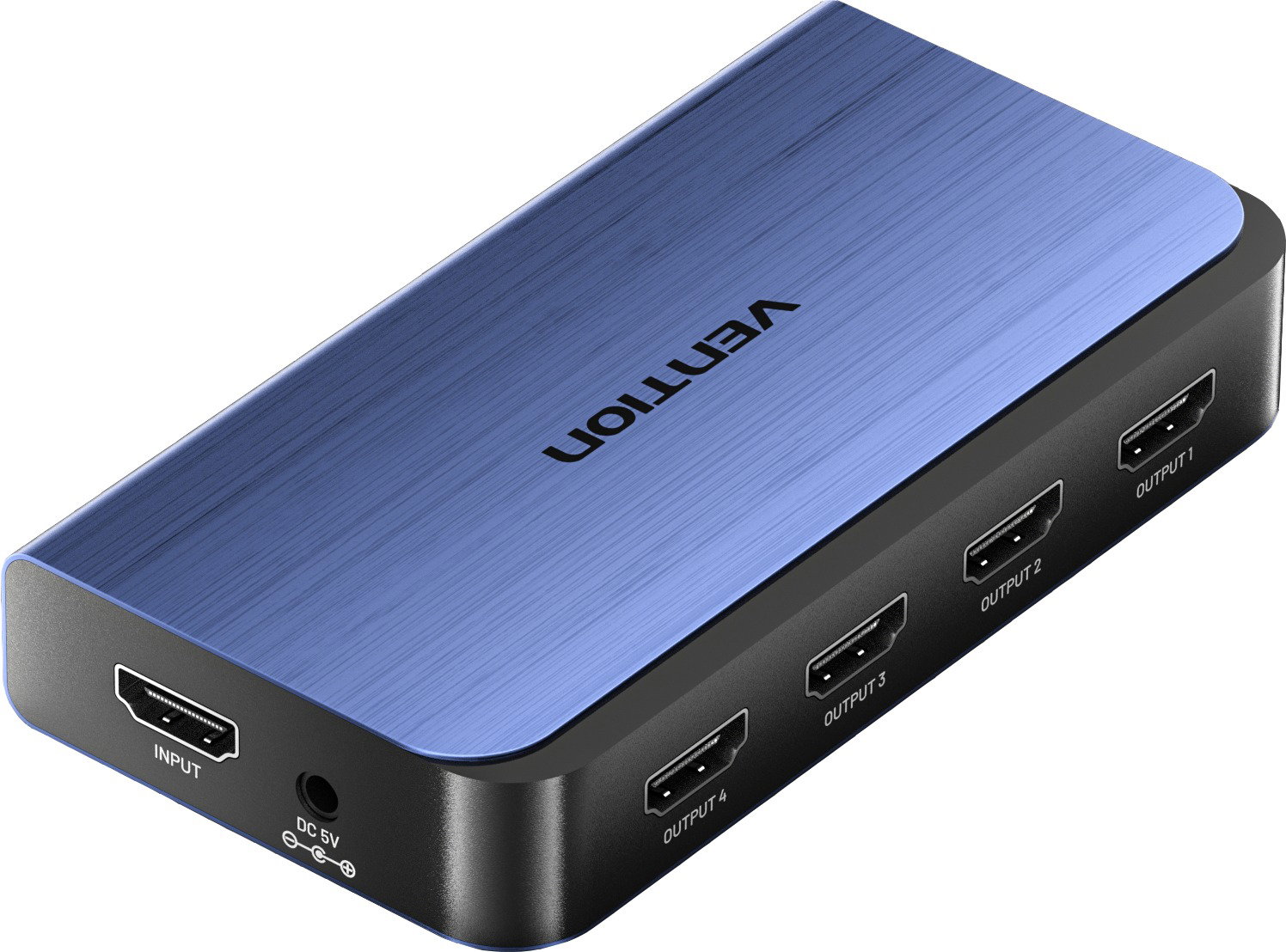 Vention 1 In 4 Out HDMI Splitter Blue Aluminum Alloy Type EU Standard ...