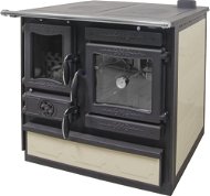 GUČA GULIVER THERMO Smart P right - beige - Wood Stove