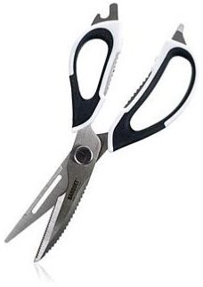 BANQUET universal kitchen scissors CULINARIA 22.5cm, black and white - Kitchen Scissors - Main image