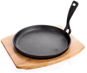 BANQUET Cast Iron Pan with Wooden Board A06298 - Pan