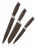 BANQUET Knife Set PREMIUM Dark Brown, 3pcs A12873 - Knife Set