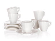 BANQUET Set Tassen und Untertassen 6 Stück 60 ml ALBA A02882 - Tassen-Set