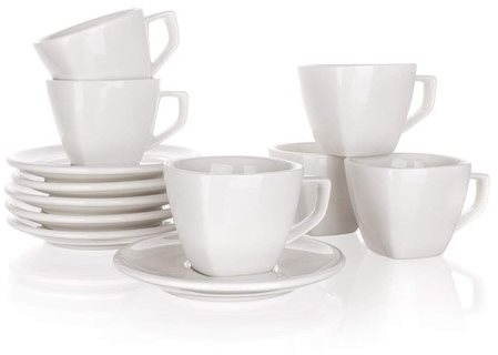 BANKET ALBA A02886és csészekészlet csészealjjal, 6 db, 250ml