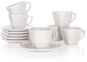 BANQUET Set Tassen und Untertassen 6 Stück 250 ml ALBA A02886 - Tassen-Set