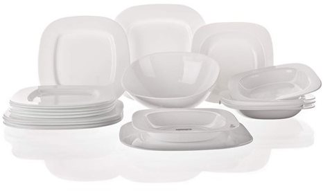 Vetro Plus Dining Set SQUERA A01491 - Dish Set - Main image