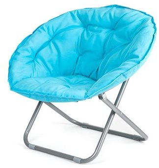 HAPPY GREEN ANZIO Folding Chair, Light Blue - Garden Armchair - Main image