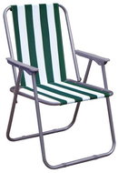 HAPPY GREEN Beach Chair, Green Stripe - Garden Armchair