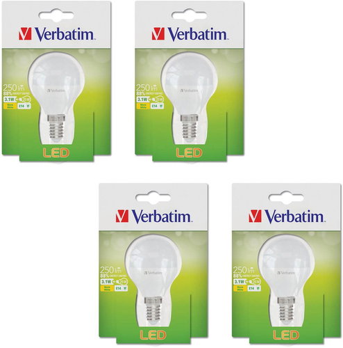 Verbatim LED 3.1W E14 2700K set 4db - LED izzó - Fő fotó
