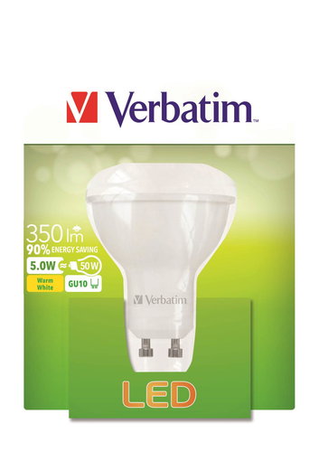 Verbatim 5W LED GU10 2700K - LED Bulb - Main image