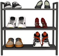 VerdeDesign NAMUR 3 SR regál na boty, antracit / černý - Shoe Rack