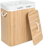 Verk 27278 Double laundry basket bamboo, light brown - Laundry Basket