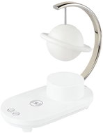 VERK 12368 Lamp with Bluetooth speaker, RGB lighting and wireless charging, saturn - Decorative Lighting