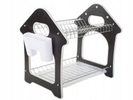 Verk Two-tier dish drainer with mat, 38.5 × 39 × 27 cm - Draining Board