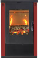 VERSO Lheia, červená, 7 kW, kouřovod 150 mm - Krbová kamna