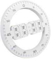 Verk 27451 LED digitální nástěnné hodiny 3D, bílé - Nástěnné hodiny