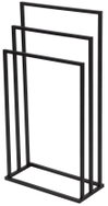 Verk 24636 Metal towel rack, 3 arms, black - Towel Rack