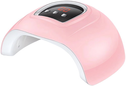 Verk 24528 UV Lamp 18 LED, 54 W, USB, pink - UV Nail Lamp - Main image