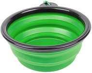 Verk 19269 Foldable travel bowl 800 ml green - Travel Bowl for Dogs and Cats