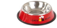 Verk 19393 Dog bowl metal, 1000 ml, red - Dog Bowl