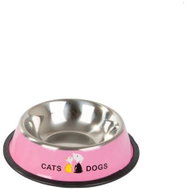 Verk 19391 Bowl for dog, cat, metal, 150 ml, pink - Dog Bowl