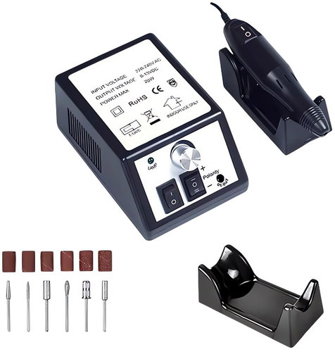 Verk 24499 Nail grinder with attachments black - Nail Grinder - Main image