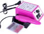 Verk 24499 Nail grinder with attachments dark pink - Elektromos reszelő