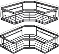 Verk 27214, rohová, 2 ks, černá - Bathroom Shelf