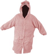 Verk 24555 Monster hoodie, pink - Wearable Blanket