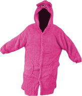 Verk 24555 Monster hoodie, dark pink - Wearable Blanket
