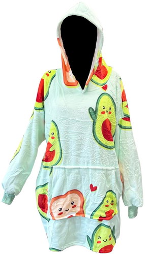Verk 24560 TV hoodie with hood, avocado - Wearable Blanket - Main image