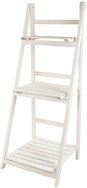 Verk 27396 Staircase flower stand, 3 shelves, 107 × 40 cm, white - Flower Stand