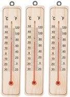 Verk 07185 Outdoor thermometer 22 cm wooden, 3 pcs - Outdoor Thermometer