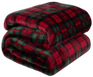 Ruhhy 24826 Microfiber blanket, 160 × 200 cm, checked - Blanket