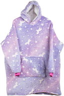 Verk TV hoodie XXL shining stars purple - Wearable Blanket