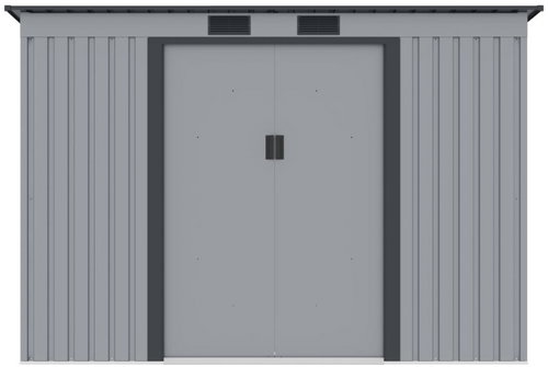 VESPAGARDEN Prescot C 261 × 181 × 176 cm, 4.72 m2, light grey - Garden Shed - Main image