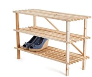 Wooden Shoe Rack SAMUEL 74 x 48.5 x 26cm, 3 Shelves - Shoe Rack